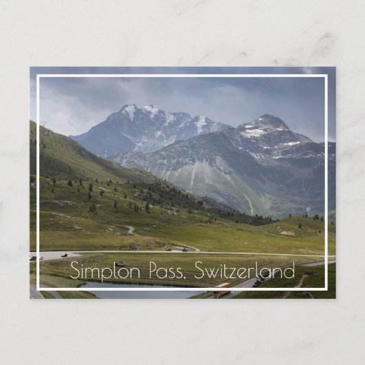 Simplon Pass Mountains (スイス) ポストカード (正面)