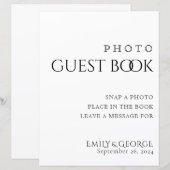 Simply クラシック Photo Guest Bookの結婚サイン (正面/裏面)
