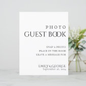 Simply クラシック Photo Guest Bookの結婚サイン (スタンド正面)