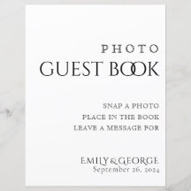 Simply クラシック Photo Guest Bookの結婚サイン