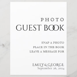 Simply クラシック Photo Guest Bookの結婚サイン