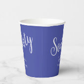 Simply モダン Script Lavender Purple 70誕生日 紙コップ (右)