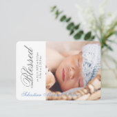 Simply 賛美 Blue - 3x5生誕発表 招待状 (スタンド正面)