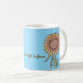 Simply Beautiful Sunflower コーヒーマグカップ (正面右)