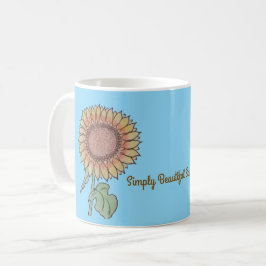 Simply Beautiful Sunflower コーヒーマグカップ