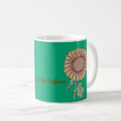 Simply Beautiful Sunflower コーヒーマグカップ (正面右)