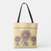 Simply Beautiful Sunflowers トートバッグ (裏面)