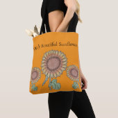 Simply Beautiful Sunflowers  トートバッグ (クローズアップ)
