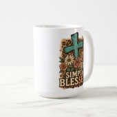 Simply Blessed クリスチャンクロス 秋の花 コーヒーマグカップ (正面右)
