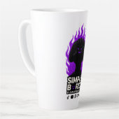 SIMPLY BORED Purple Flame Gaming T-Shirt 🔥🎮 カフェラテマグ (左アングル)
