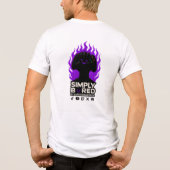 SIMPLY BORED Purple Flame Gaming T-Shirt 🔥🎮 トライブレンドＴシャツ (裏面)