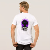 SIMPLY BORED Purple Flame Gaming T-Shirt 🔥🎮 トライブレンドＴシャツ (裏面全面)