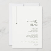 Simply Chic 結婚's Menu Pearl/Moss Green ID1046 (正面)