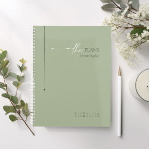 Simply Chic 結婚's Plans Sage Green ID1046 プランナー手帳