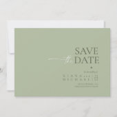 Simply Chic 結婚's Sage Green ID1046 セーブザデート (正面)