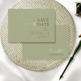 Simply Chic 結婚's Sage Green ID1046 セーブザデート