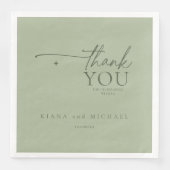 Simply Chic 結婚's Thank You Sage/Moss ID1046 (正面)