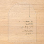 Simply Chic 結婚's Transparent Arch ID1046 アクリル招待状 (正面)