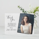 Simply Chic Photo Thank You Graduation Card サンキューカード (スタンド正面)