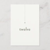 Simply Chic's Table 結婚 Number Pearl ID1046 招待状 (正面)