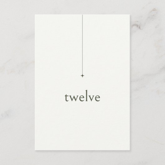 Simply Chic's Table 結婚 Number Pearl ID1046 招待状 (正面)