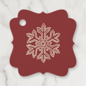 Simply Christmas Collection – スノーフレーク フェイバータグ (正面)