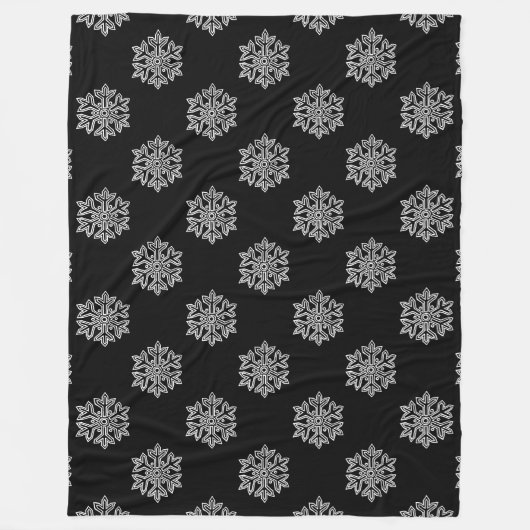 Simply Christmas Collection – スノーフレーク フリースブランケット (正面)