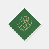 Simply Christmas Collection – プレゼント スタンダードカクテルナプキン (角)