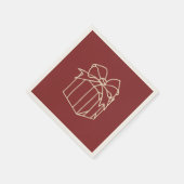 Simply Christmas Collection – プレゼント スタンダードカクテルナプキン (角)