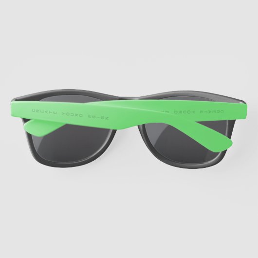 Simply - Create Your Own Plastic Sunglasses サングラス (裏面)