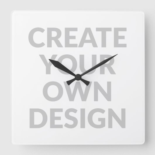Simply - Create Your Own Wall Clock スクエア壁時計 (正面)