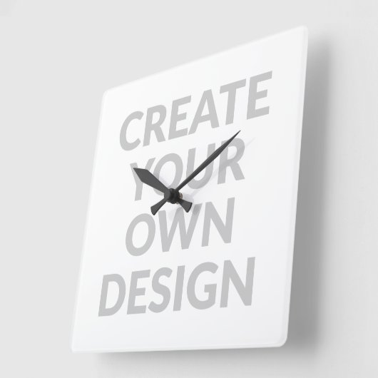 Simply - Create Your Own Wall Clock スクエア壁時計 (傾斜)