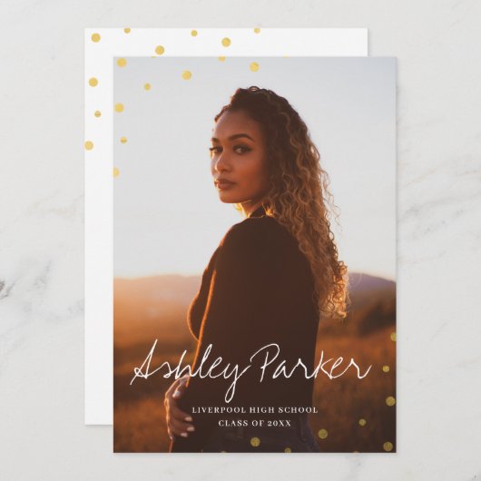 Simply Dots写真研究者発表カード 案内状 (正面/裏面)