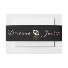 Simply Elegant Bride and Groom  招待状ベリーバンド