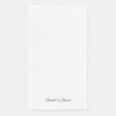 Simply Elegant Script Names White Wedding Guest (正面)