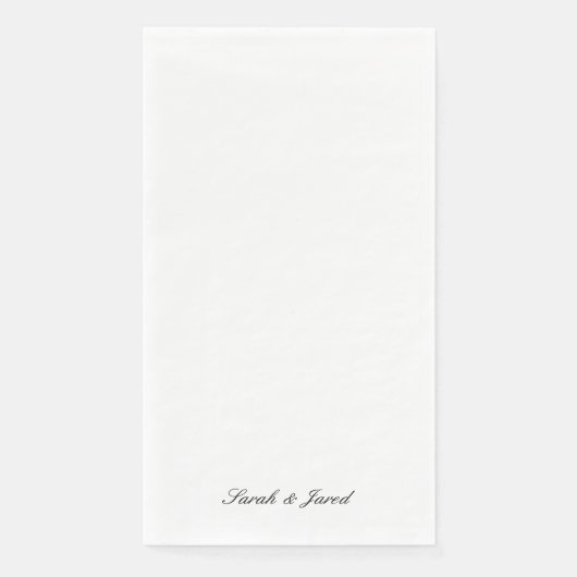 Simply Elegant Script Names White Wedding Guest (正面)