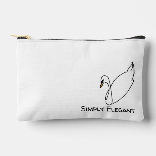 Simply Elegant Swan アクセサリーポーチ (正面)