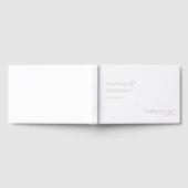 Simply Elegant Typography Modern Wedding ゲストブック (全面)