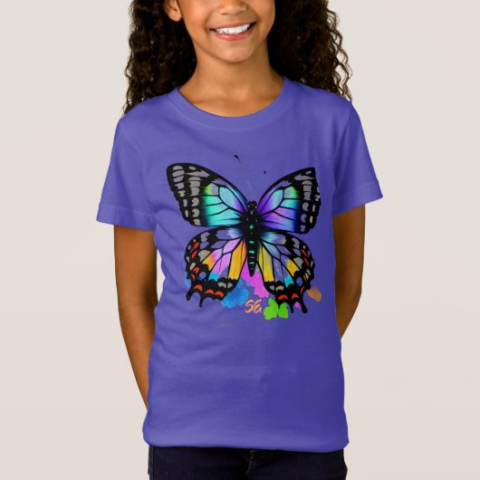 Simply Enspired バタフライ キッズTシャツ Tシャツ (正面)