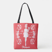 Simply Enspired "一杯ずつ楽しむ人生" トートバッグ (裏面)