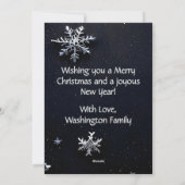 Simply Enspired Merry Christmas White Snowflake シーズンカード (裏面)