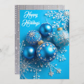 Simply Enspired Rhinestone Blue Ornament シーズンカード (正面/裏面)