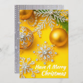 Simply Enspired Rhinestone Yellow Ornament シーズンカード (正面/裏面)