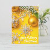 Simply Enspired Rhinestone Yellow Ornament シーズンカード (スタンド正面)