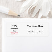 Simply FAB & Fifty誕生日-差出人住所 ラベル (インサイチュ)