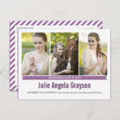 Simply Genius 3写真卒業はがき インビテーションポストカード (正面/裏面)