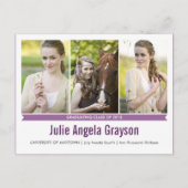 Simply Genius 3写真卒業はがき インビテーションポストカード (正面)