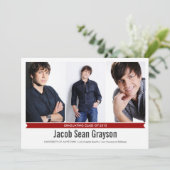 Simply Genius 4写真卒業のお知らせ 招待状 (スタンド正面)