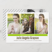 Simply Genius 4写真卒業のお知らせ 招待状 (正面/裏面)