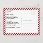 Simply Genius 4写真卒業はがき インビテーションポストカード (裏面)